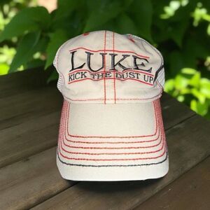 Khaki 2018 LUKE BRYAN Kick The Dust Up Tour Distressed Trucker Snapback Hat